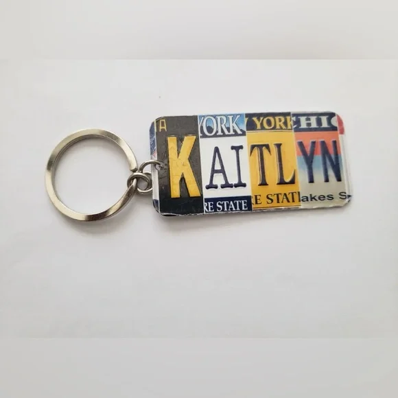 Multi-State License Plate Name Charm Keychain:KAITLYN - Picture 1 of 1